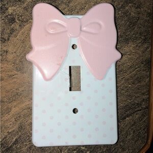 Hobby Lobby 
Girls Bow and Polka Dot Light Switch Cover